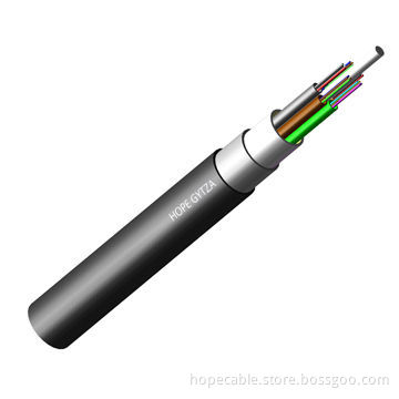 4-144 Fiber Cores Single-mode/Multi-mode GYTZA Fiber Optic Cable